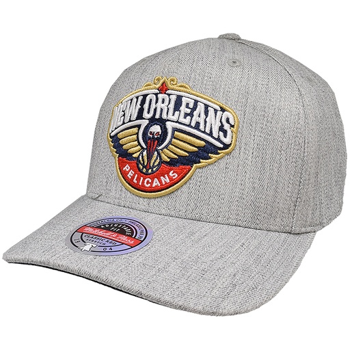 [195563025406] Mitchell & Ness MNNP20016 New Orleans Pelicans Team Heather Pinch Panel Grey OSFM