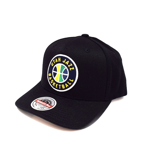 [195563006771] Mitchell & Ness MNUJ20104 Utah Jazz Black/Team Colour Logo Redline Black OSFM