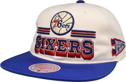 [194582036769] Mitchell & Ness MO19331 Philadelphia 76ers White and Royal Fan Banner 
