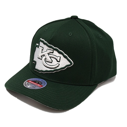 [195563025604] Mitchell & Ness NBA Kansas City Chiefs Clear Field Pinch Panel Green OSFM