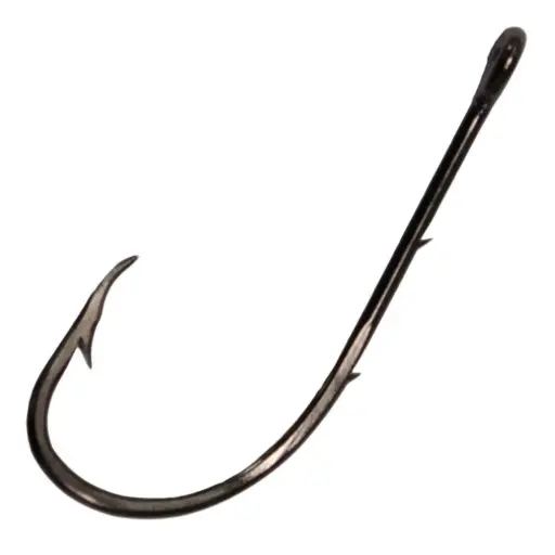 [7021560046171] Mustad Beak Baitholder Hook Black | Size 1/0 | 8 Pack