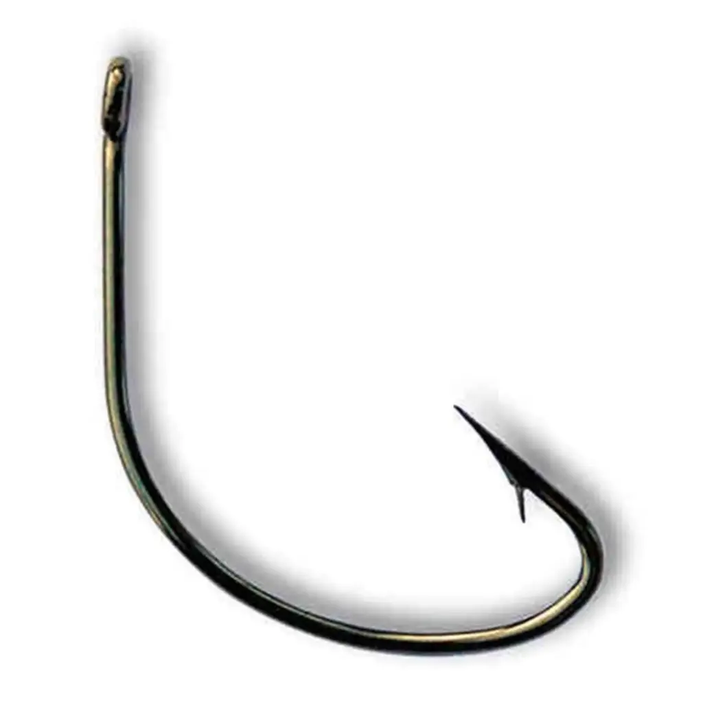 Mustad Wide Gap Hook Black | Size 2/0 | 8 Pack