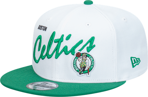 [198357846461] New Era Boston Celtics 9Fifty Vintage Script White/Green OSFM