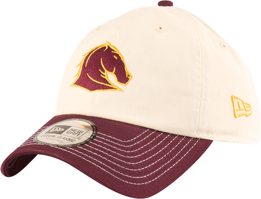 [198581939205] New Era Brisbane Broncos Casual Classic Two Tone Chrome Contrast Beige OSFM