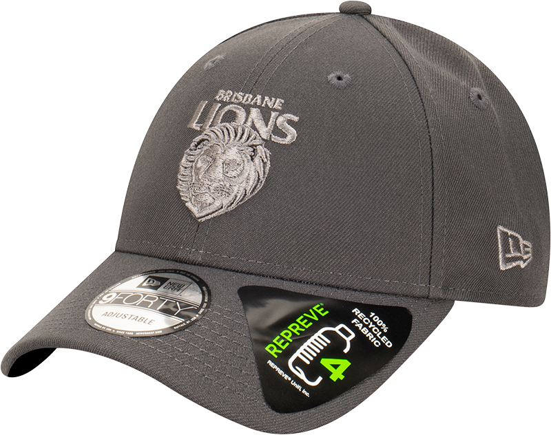 New Era Brisbane Lions 9Forty Tonal Repreve Graphite OSFM