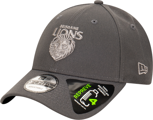 [198059048903] New Era Brisbane Lions 9Forty Tonal Repreve Graphite OSFM