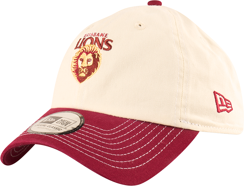 New Era Brisbane Lions Casual Classic Two Tone Chrome Contrast Beige OSFM