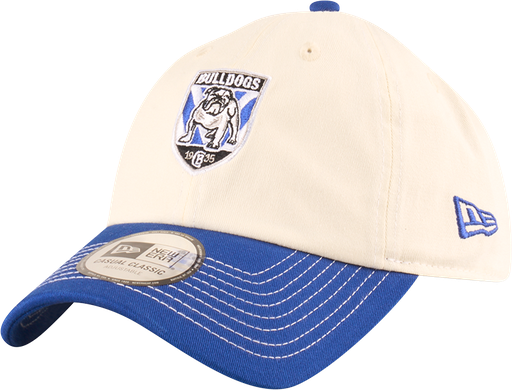 [198581939199] New Era Canterbury Bulldogs Casual Classic Two Tone Chrome Contrast Beige OSFM
