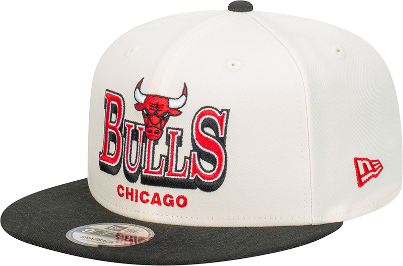 New Era Chicago Bulls 9Fifty Stack Script Chrome White OSFM