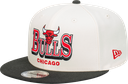 New Era Chicago Bulls 9Fifty Stack Script Chrome White OSFM