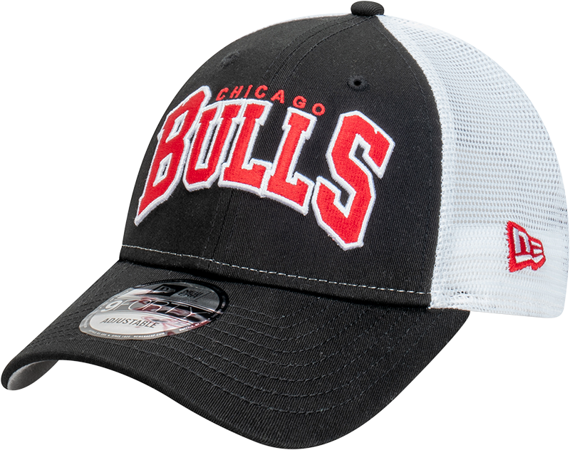 New Era Chicago Bulls 9Forty Arch Trucker Black/White OSFM