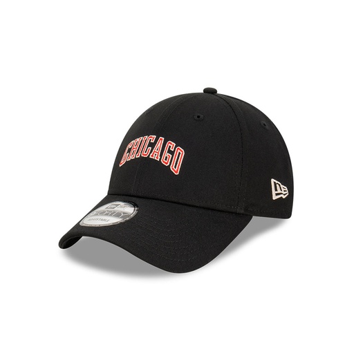 [197214823119] New Era Chicago Bulls 9Forty Wordmark Black/Red OSFM