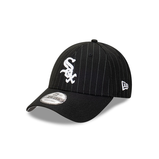 [197706682460] New Era Chicago White Sox 9Forty Pinstripe OTC Black OSFM