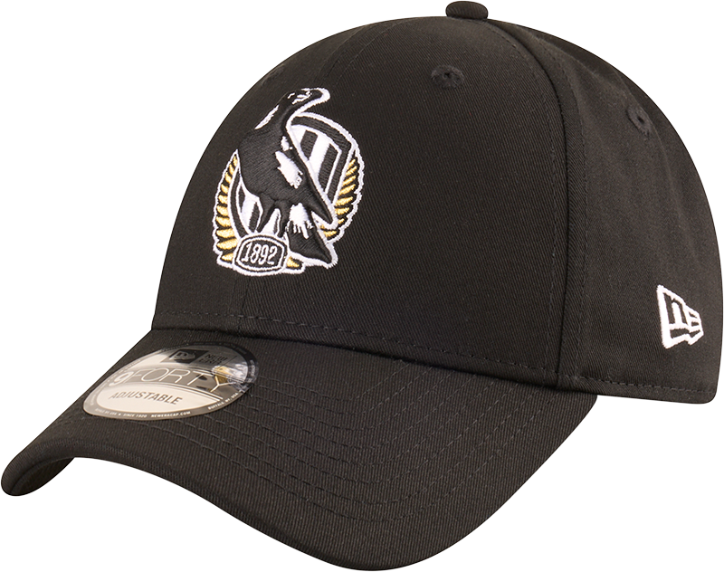 New Era Collingwood Magpies 9Forty Badged Black OSFM