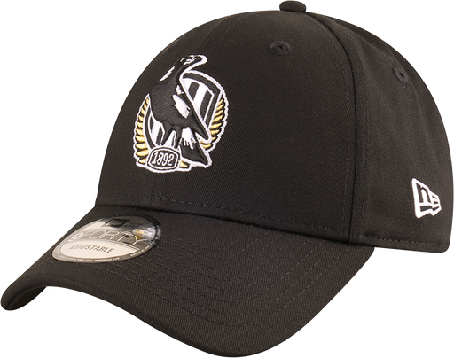 [198581939724] New Era Collingwood Magpies 9Forty Badged Black OSFM