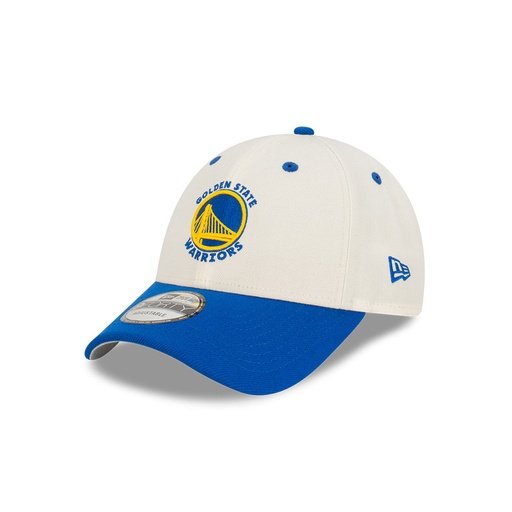 [197214823058] New Era Golden State Warriors 9Forty Champs Chrome White OSFM