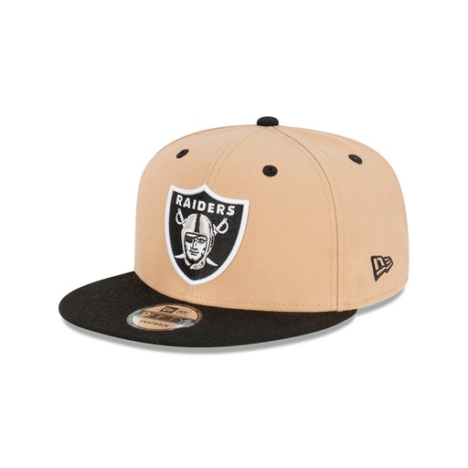 [196997386095] New Era Las Vegas Raiders 9Fifty 2-Tone Camel Black OSFM