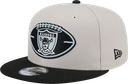 New Era Las Vegas Raiders 9Fifty NFL24 Sideline Historic Stone w Official Team Colours OSFM