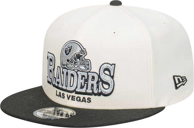 New Era Las Vegas Raiders 9Fifty Stack Script Chrome White OSFM