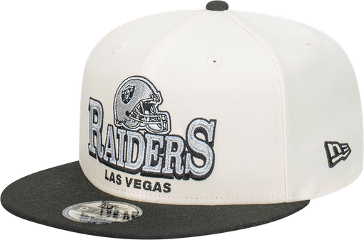 [198357846416] New Era Las Vegas Raiders 9Fifty Stack Script Chrome White OSFM