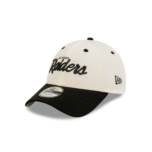[196997386132] New Era Las Vegas Raiders 9Forty Pack Chrome White OSFM