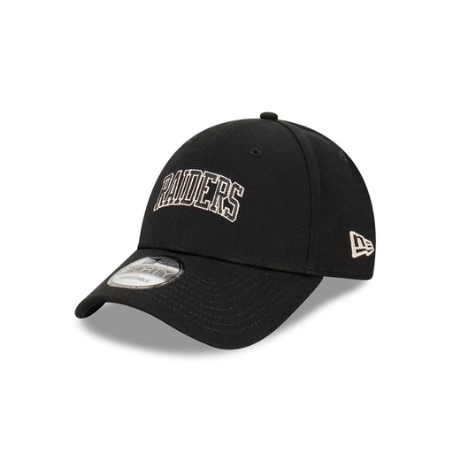 [197214823102] New Era Las Vegas Raiders 9Forty Wordmark Black/Grey OSFM