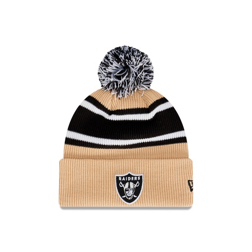 [196997385487] New Era Las Vegas Raiders Beanie 2-Tone Camel OSFM