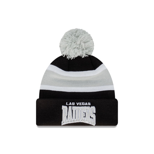 [196995261639] New Era Las Vegas Raiders Beanie Black/Grey OSFM