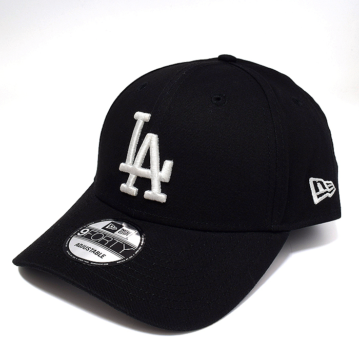 New Era Los Angeles Dodgers 9Forty Black Basic Black/White OSFA