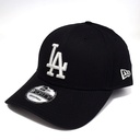 New Era Los Angeles Dodgers 9Forty Black Basic Black/White OSFA