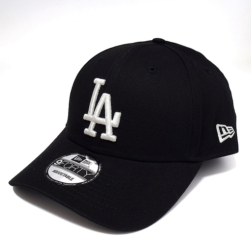 [195502683810] New Era Los Angeles Dodgers 9Forty Black Basic Black/White OSFA