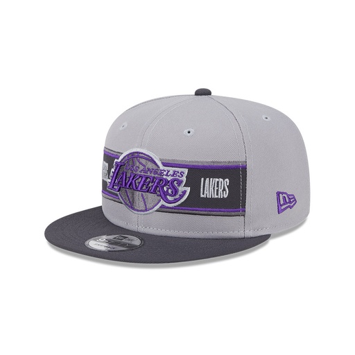 [197883890733] New Era Los Angeles Lakers 9Fifty Draft 2024 Graphite OSFM