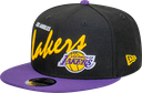 New Era Los Angeles Lakers 9Fifty Vintage Script Black/Purple OSFM