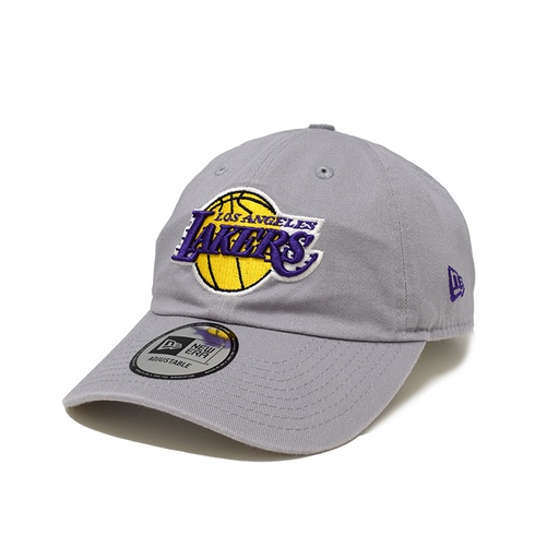 [196313860216] New Era Los Angeles Lakers Casual Classic Grey w Team Colours OSFM