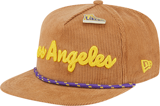 [198360053504] New Era Los Angeles Lakers Golfer All Star Game 25 Tan OSFM