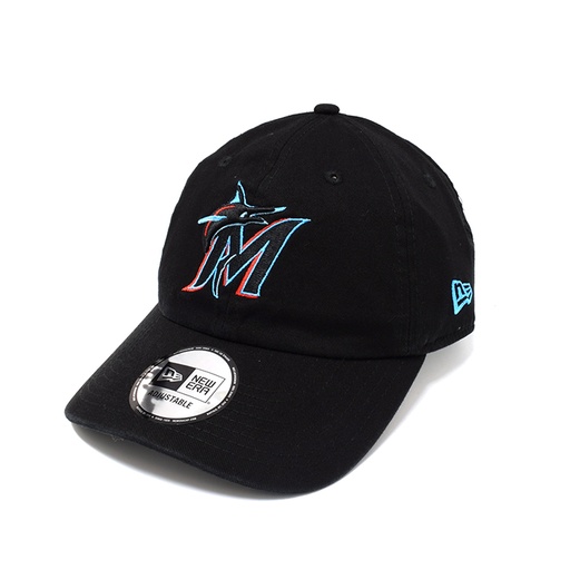 [194458810172] New Era Miami Marlins Casual Classic Evergreen Black OSFA