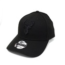 New Era Milwaukee Bucks 9Forty Evergreen Black On Black OSFA