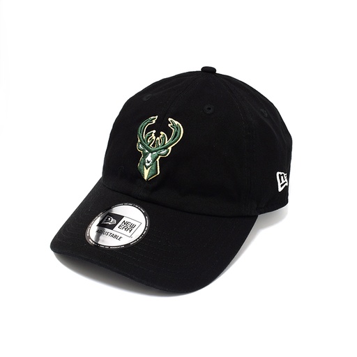 [194458810943] New Era Milwaukee Bucks Casual Classic Evergreen Black OSFA