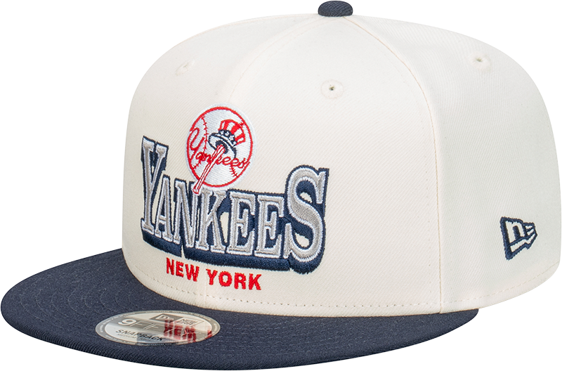 New Era New York Yankees 9Fifty Stack Script Chrome White OSFM