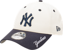 New Era New York Yankees 9Forty 2-Tone Visor Script Chrome White OSFM
