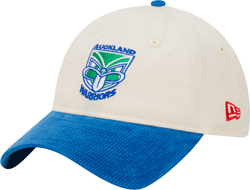 New Era New Zealand Warriors 9Twenty Retro 2-Tone Cord Beige/Blue OSFM