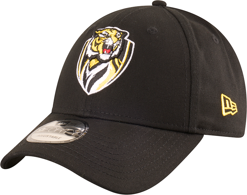 New Era Richmond Tigers 9Forty Badged Black OSFM