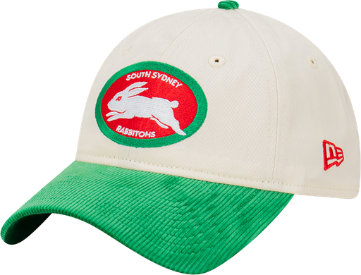 [198059049696] New Era South Sydney Rabbitohs 9Twenty Retro 2-Tone Cord Beige/Green OSFM