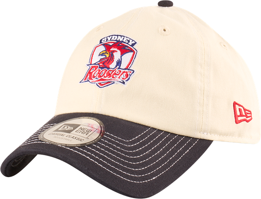 [198581939052] New Era Sydney Roosters Casual Classic Two Tone Chrome Contrast Beige OSFM