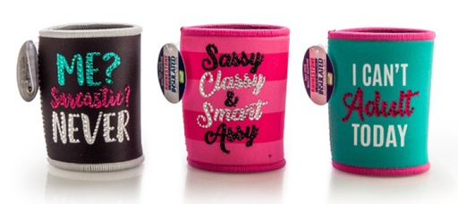 [9318051133846] Rhinestone Can Cooler