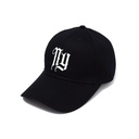 Rocko's 6 Panel Cap NY Logo Black/White