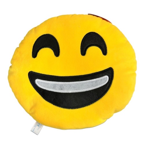 [9340457032935] Mini Mates Smile Emoji Plush Pillow | 39.5cm