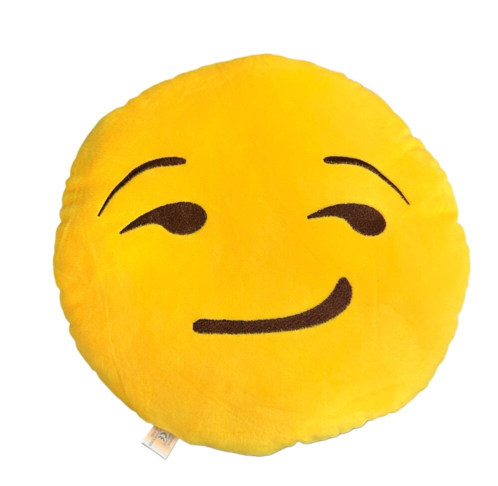 Mini Mates Smirk Emoji Plush Pillow | 39.5cm