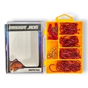 Mangrove Jacks Snapper Fishing Pack | Hooks, Swivels, Slider Clips, and Tackle Box