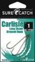 SureCatch Carlisle Long Shank Bronze Hooks | Size 1 | 15 Pack
